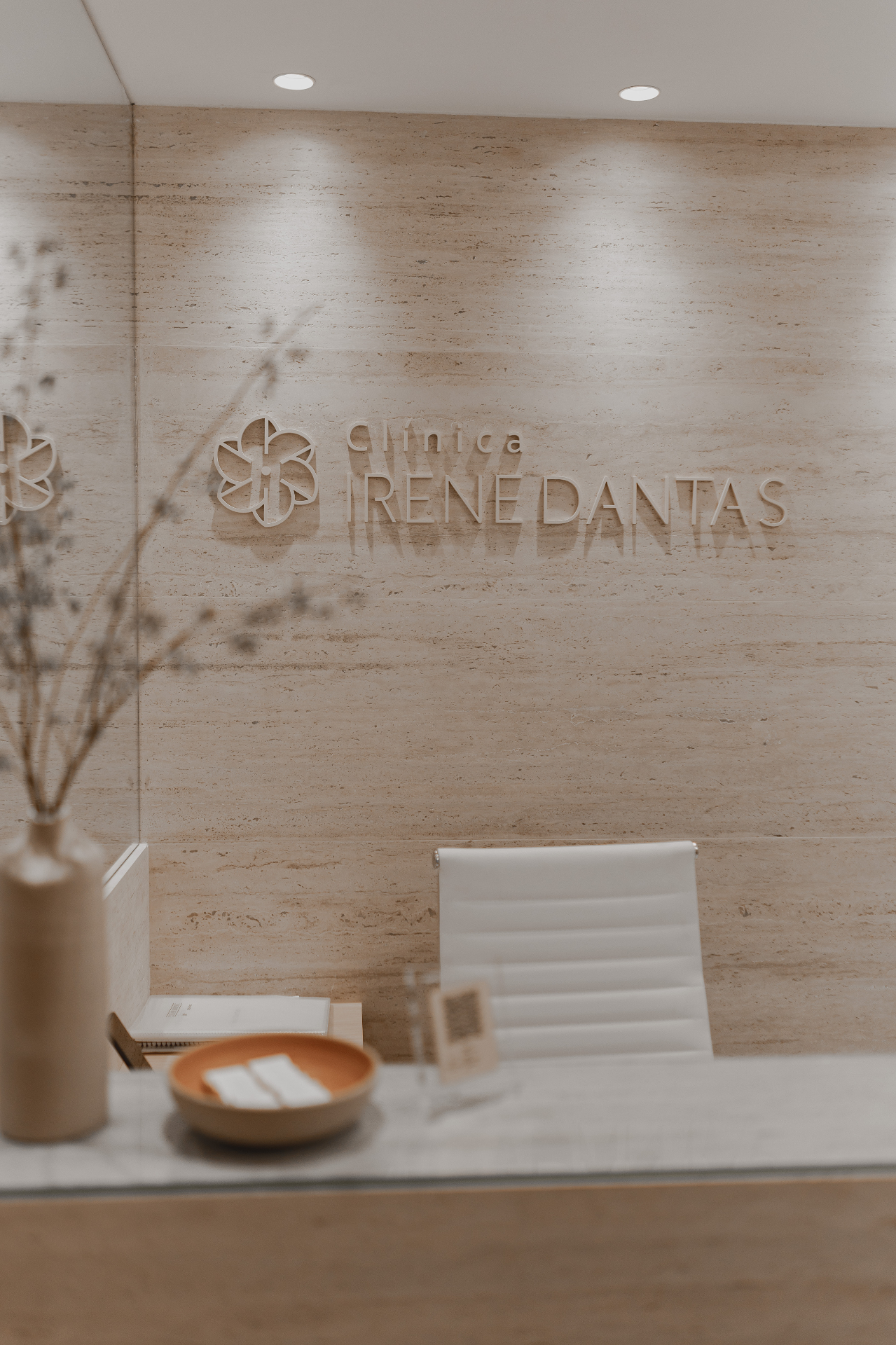 Recepção da Clínica Irene Dantas no Leblon